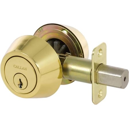 Classic Accessories Double Cylinder Deadbolt Grade 3; Bright Brass VE269553